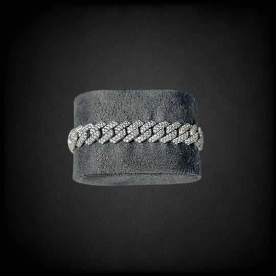 VVS Moissanite Diamond 925 Silver Cuban Bracelet