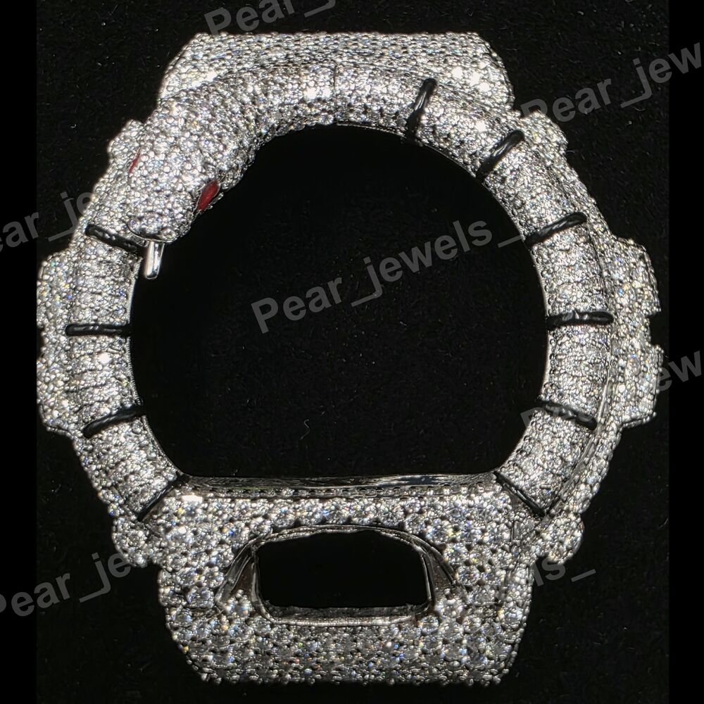 Luxury Snake Design Iced Out Hip Hop VVS Moissanite Dial 6900 Series Bezel
