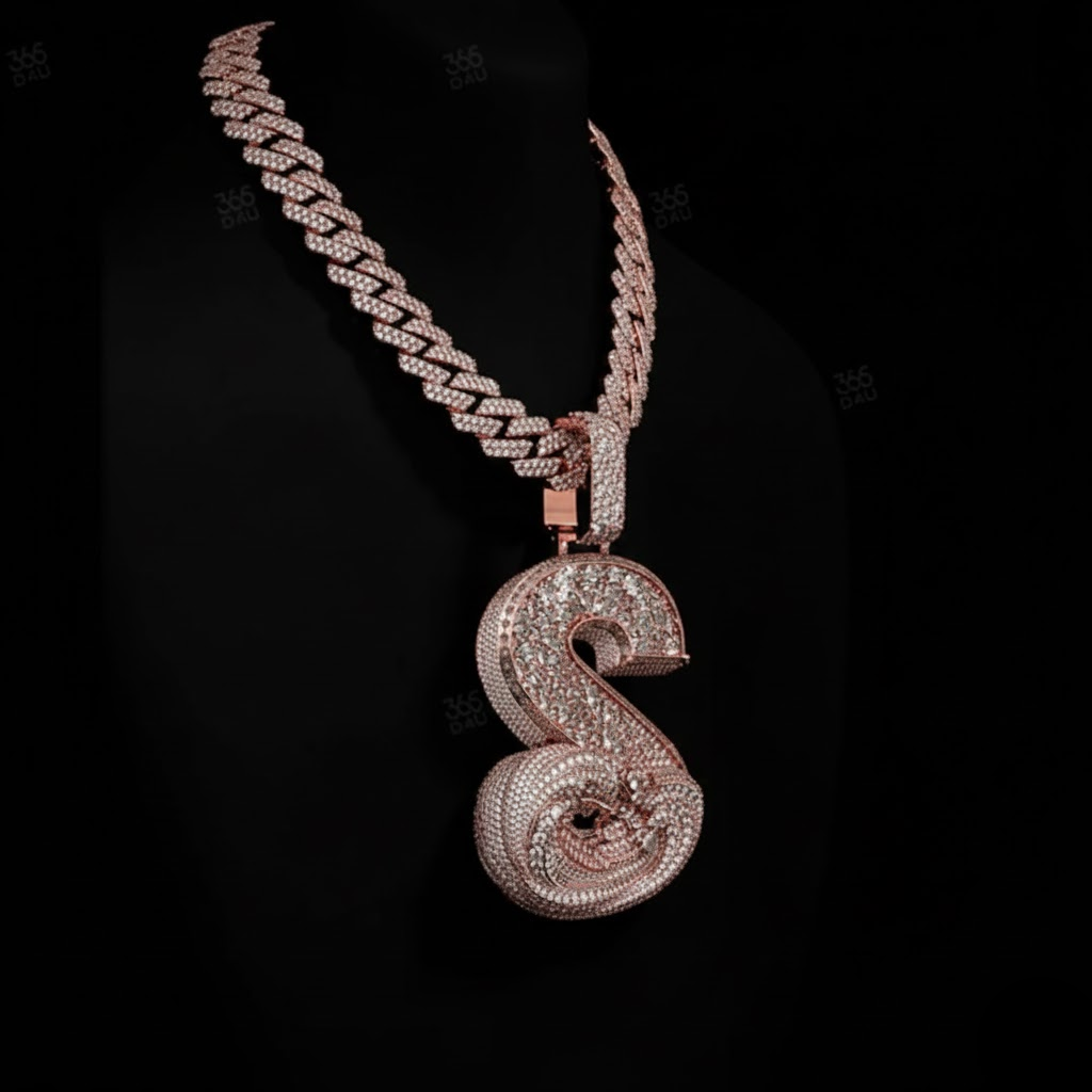 Custome 925 Silver VVS Moissanite Diamond Pendant For Unisex