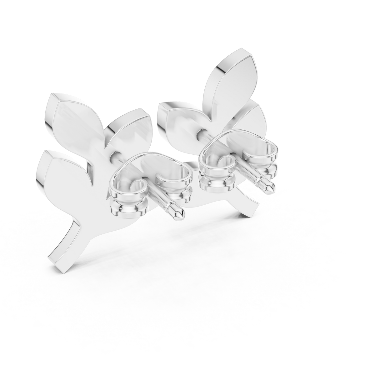 Iced Out VVS Moissanite Diamond Leaf Desgin 925 Silver