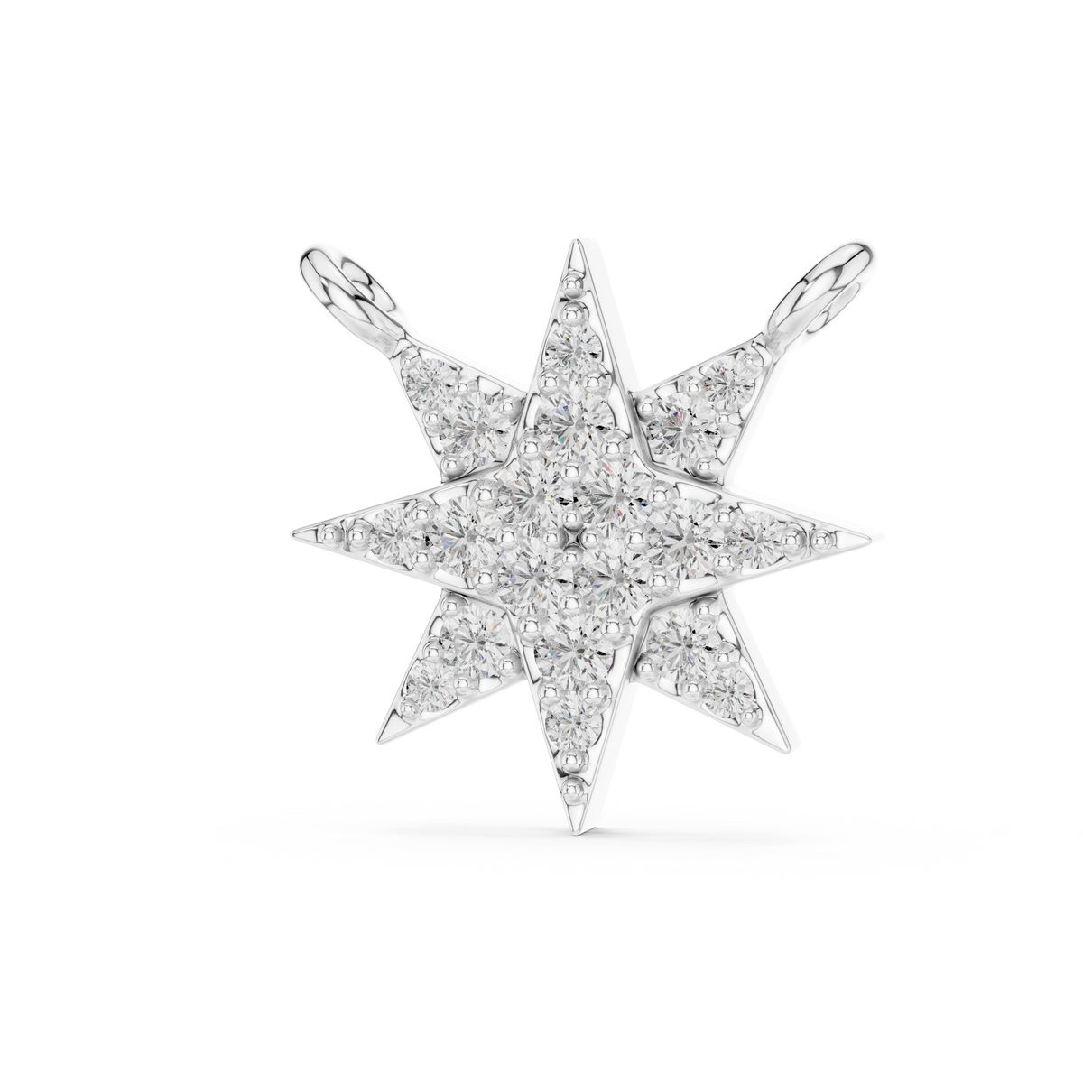 Star Round Diamond Pendant