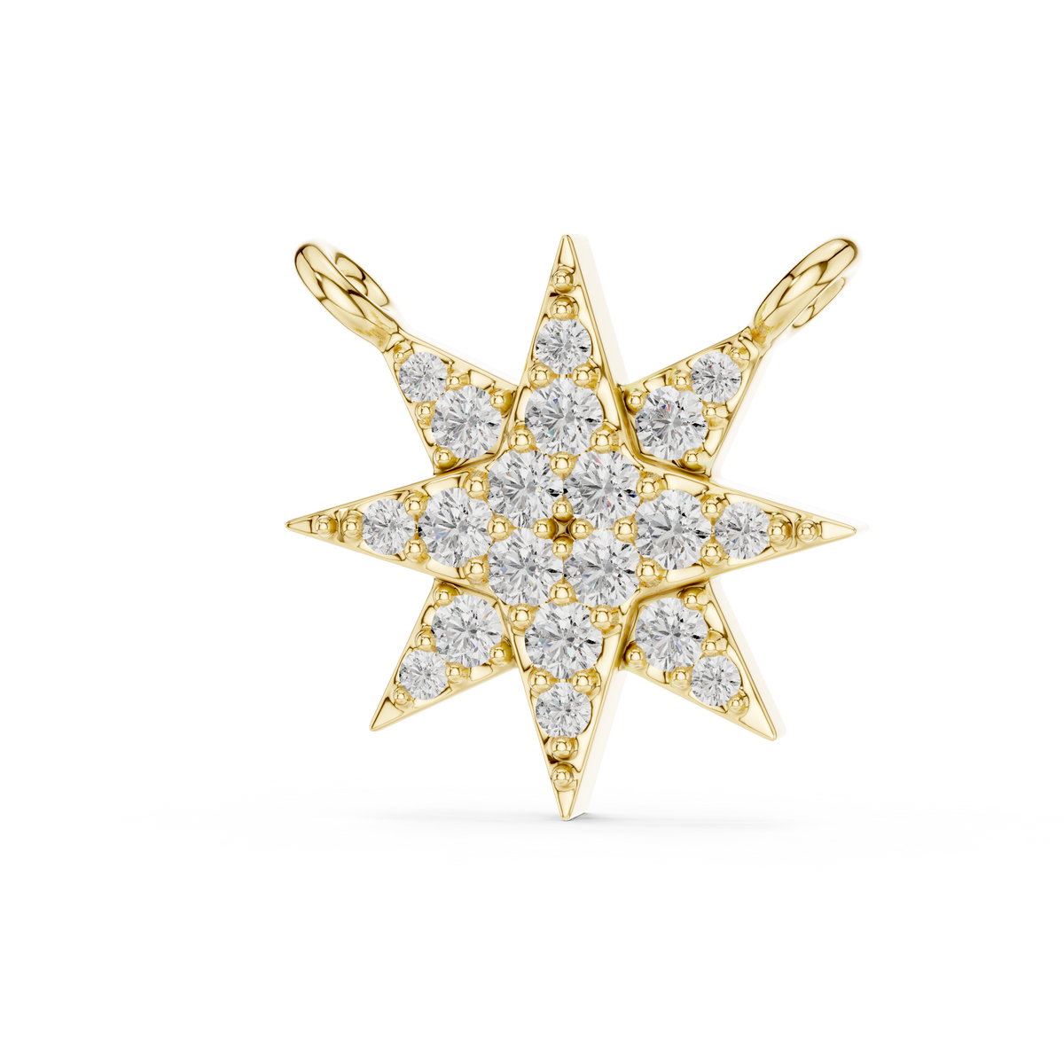 Star Round Diamond Pendant