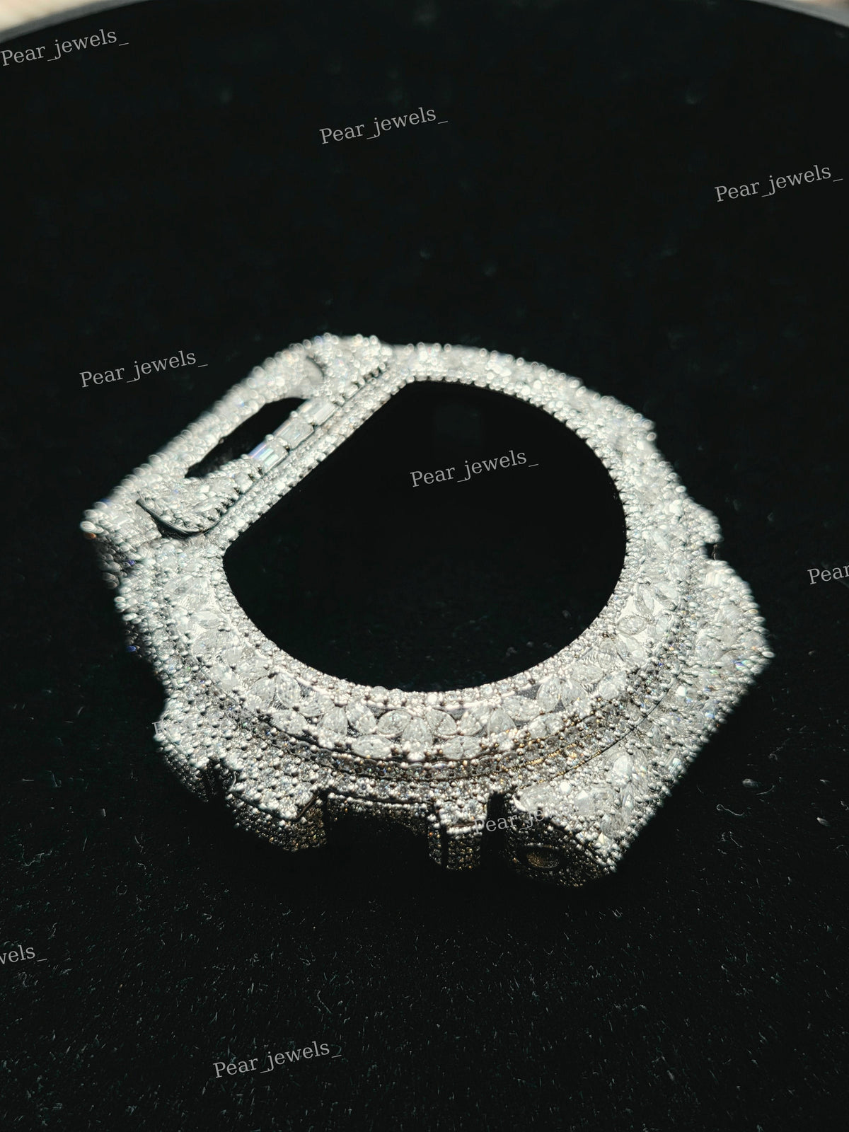 Iced Out VVS Moissanite Diamond 6900 Series Dial Case Combo Watch Faces