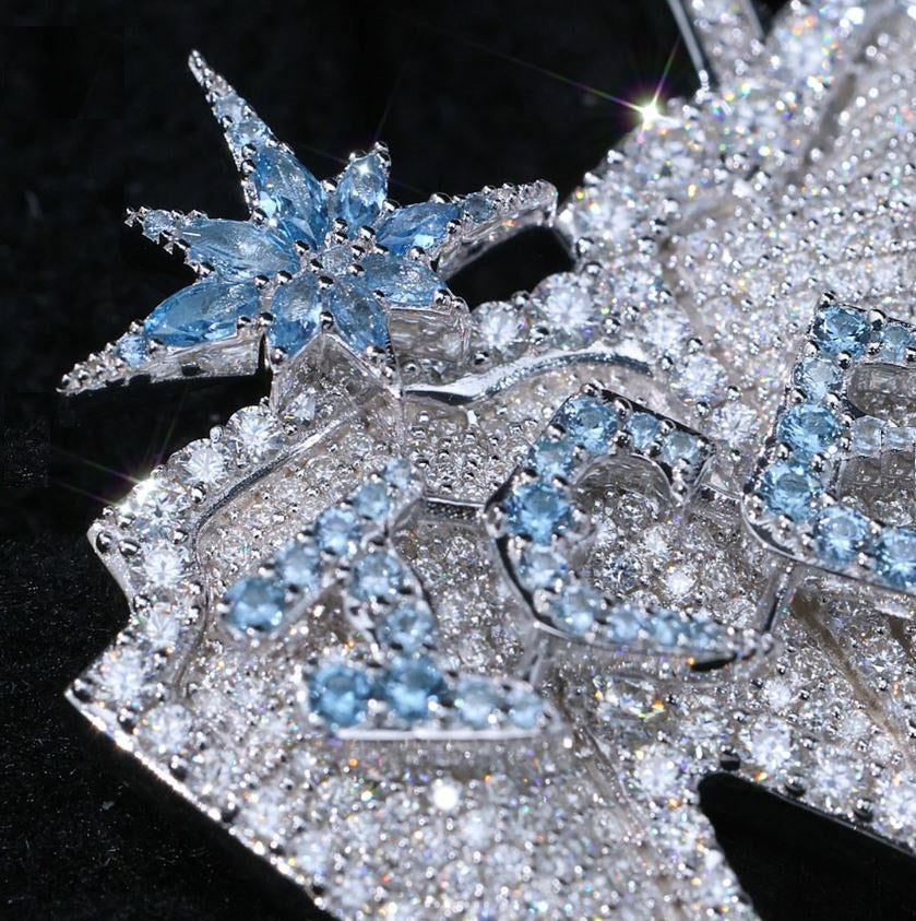 Custom Latter 925 Silver With Star Design Moissanite Diamond Pendant