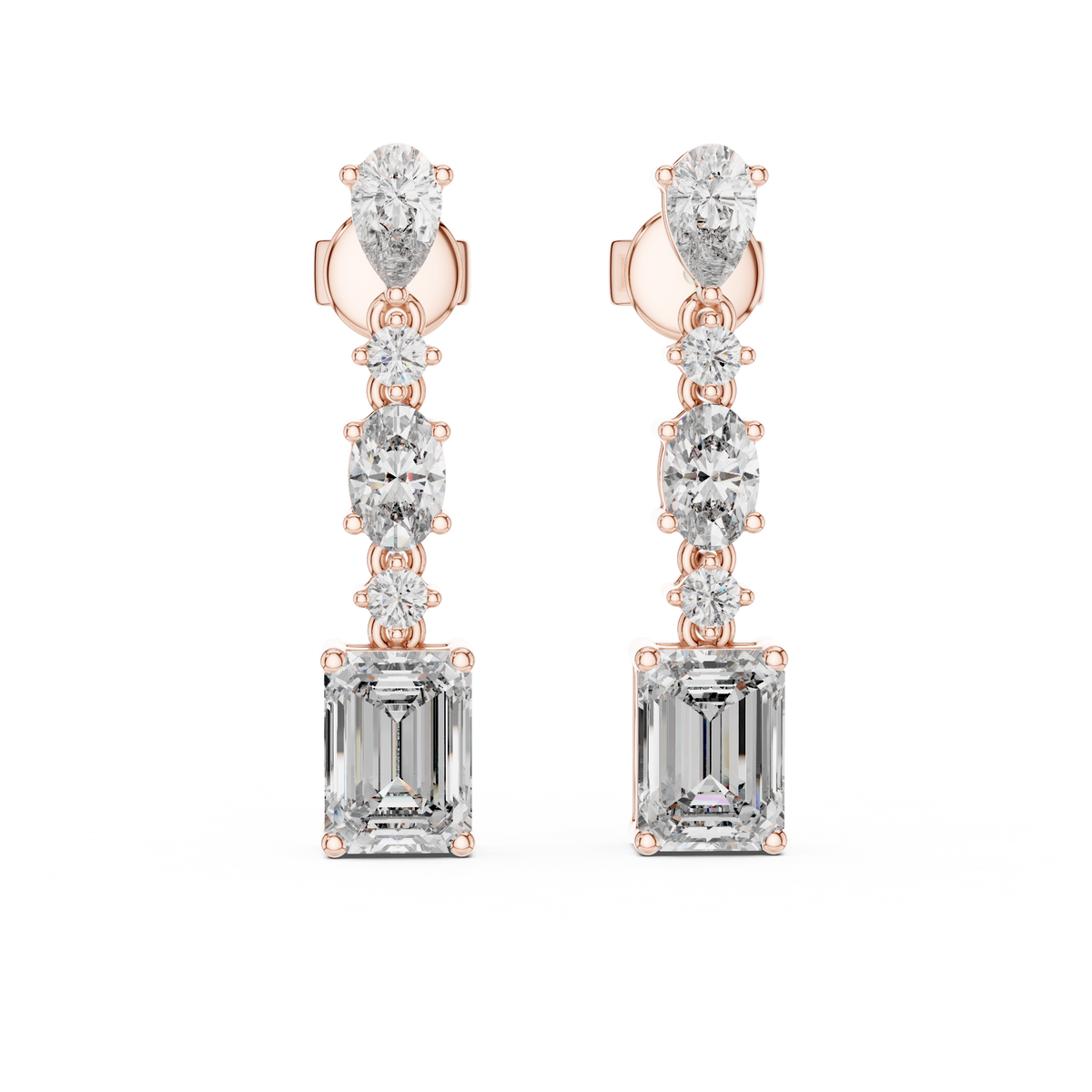 Stuning Emerald Diamond  Earring