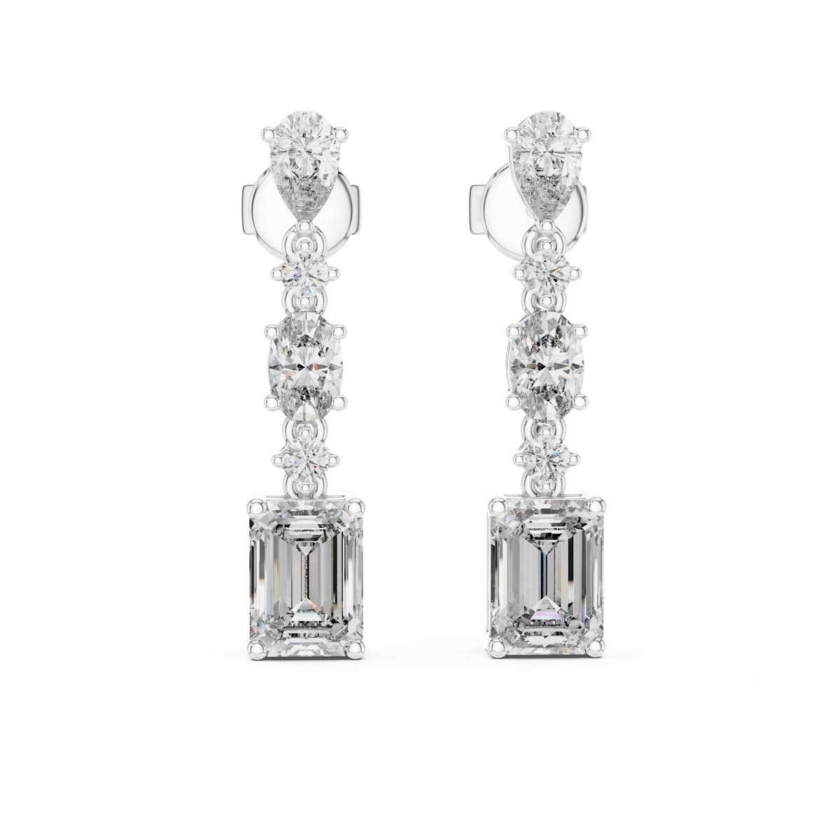 Stuning Emerald Diamond  Earring