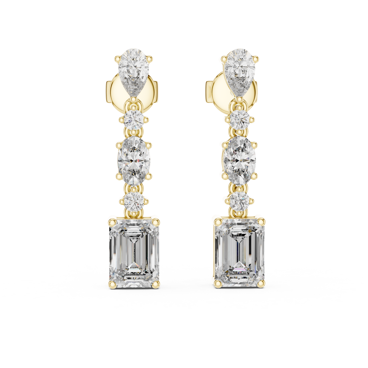 Stuning Emerald Diamond  Earring