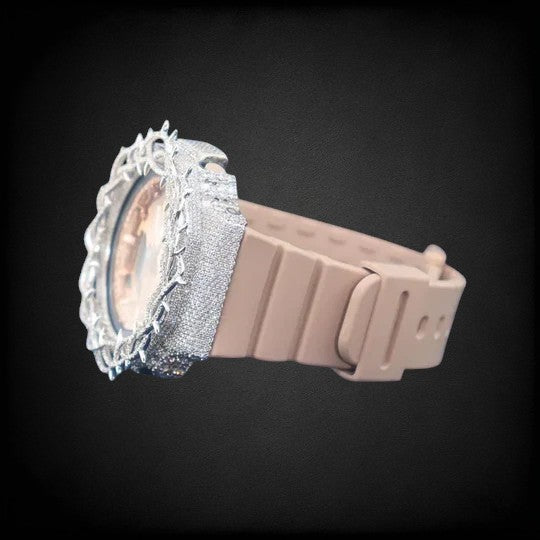 Bust Down Iced Out VVS Moissanite Diamond G-Shock Watch