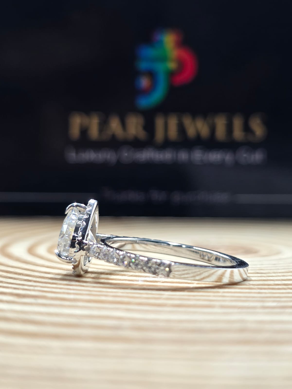 Elegant Heart Shape Moissanite Engagement Ring Halo Luxury Bridal Ring