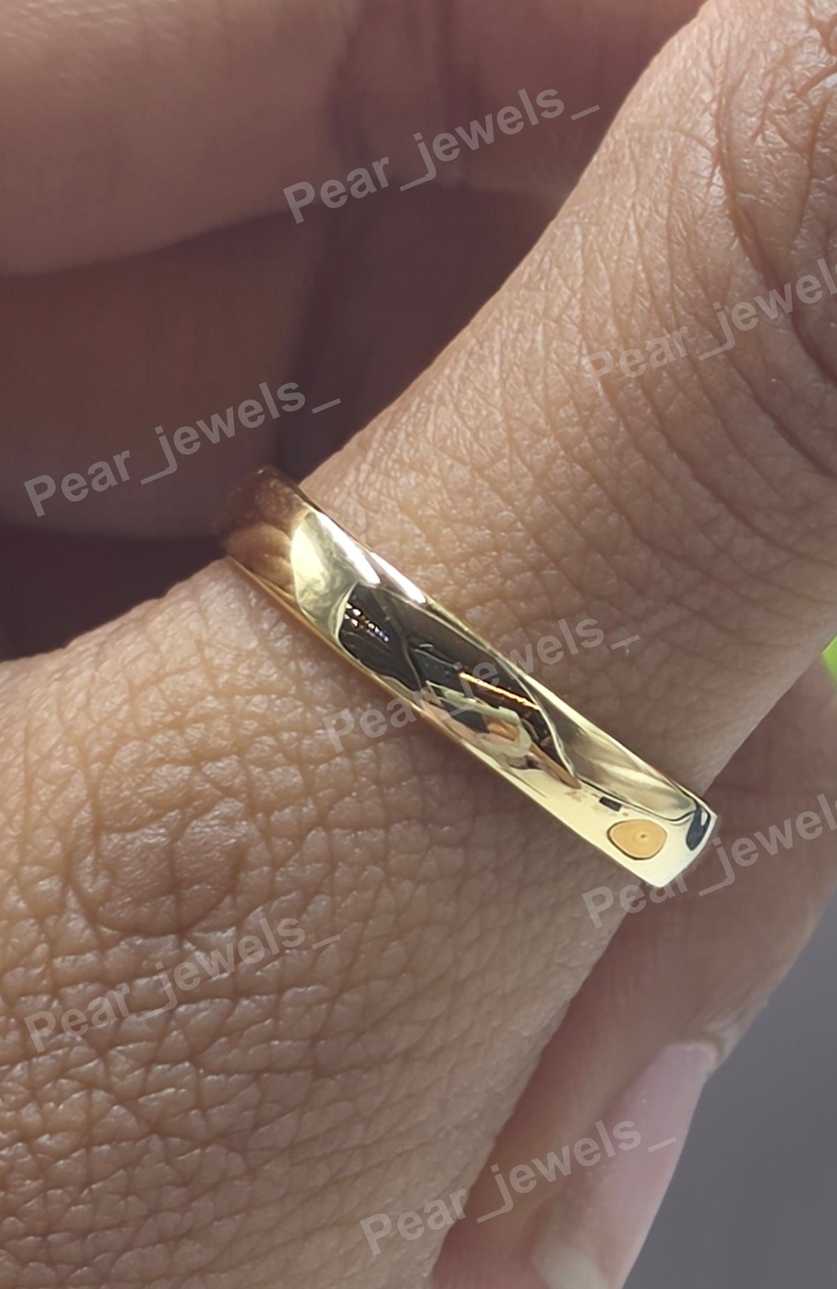Wide Rhodium Plated Wedding Band For Men's Wear In 925 Silver