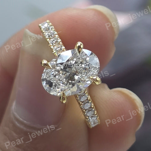 1.36 CT Oval Cut Proposal Ring For Women's Daily Wear - 925 Silver