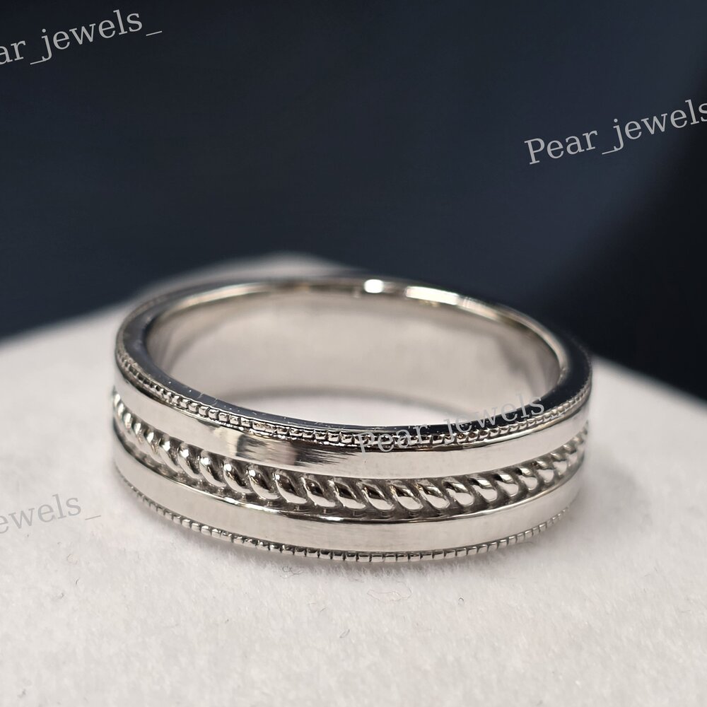 Iced out 925 Sterling Silver Wrist Wear Unisex Enegagement Band