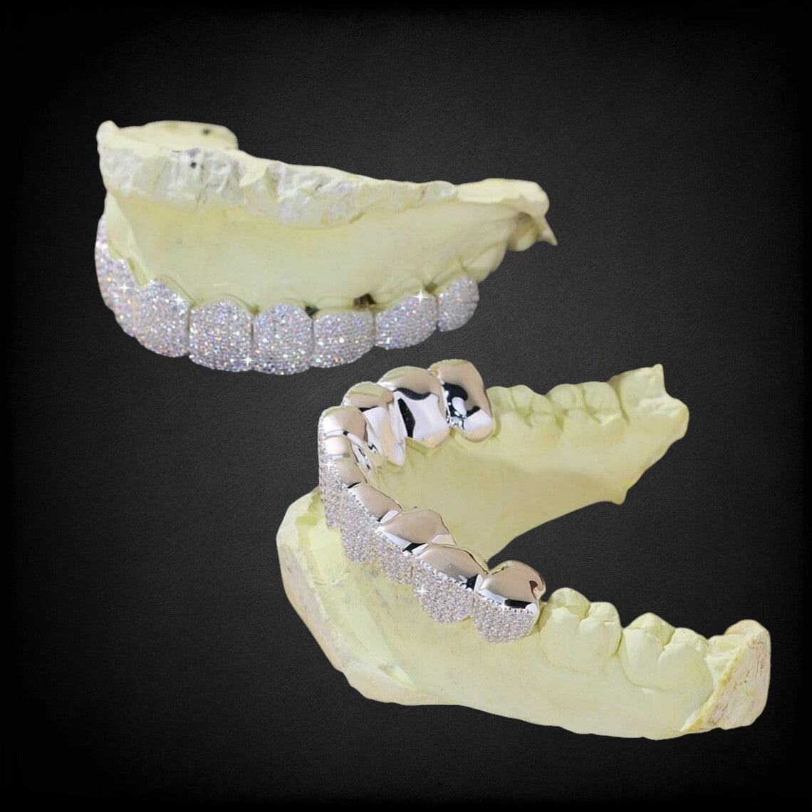 925 Silver Iced Out Moissanite Diamond Hip Hop Grillz