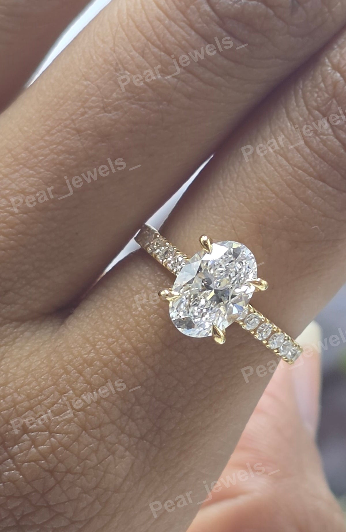 1.36 CT Oval Cut Proposal Ring For Women's Daily Wear - 925 Silver