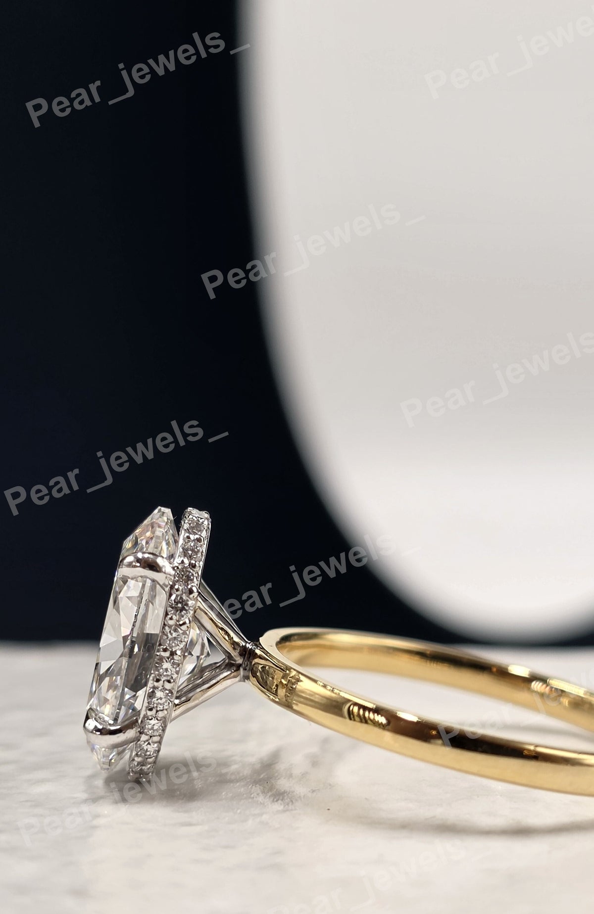 Solitaire Engagement Ring 3.38 CT Oval Cut Moissanite Diamond For Women