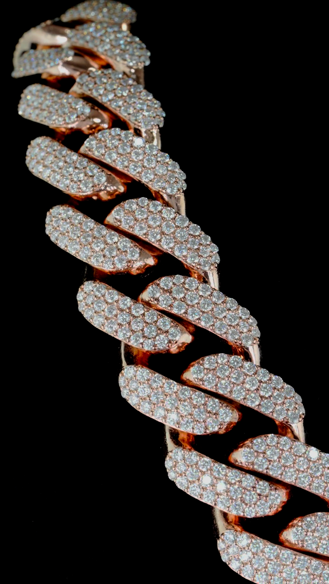 Iced Out 925 Silver VVS Moissanite Custome Dollar Sign Cuban Chain Pendant