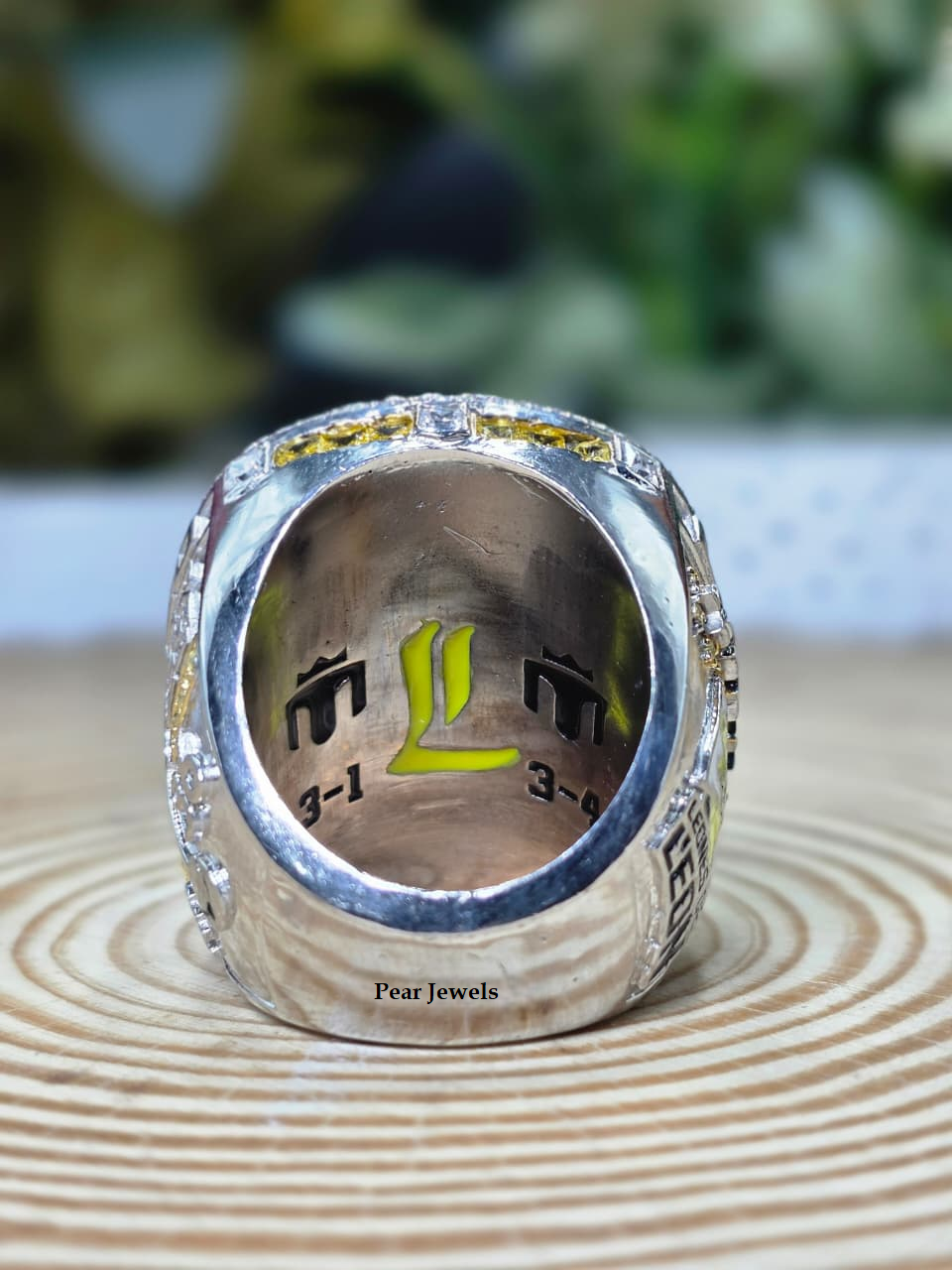 Custom Letter Iced Out Championship 925 Silver With Moissanite Diamond Ring