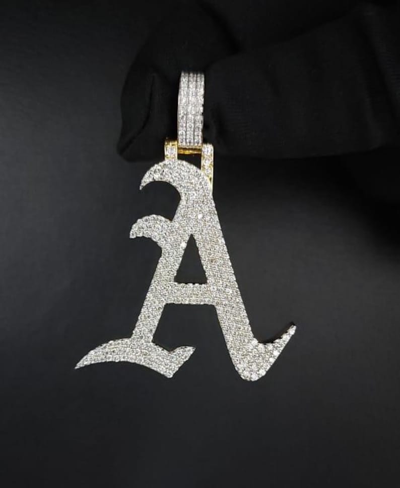 Iced Out 925 Silver VVS Moissanite Diamond Pendant For Unisex
