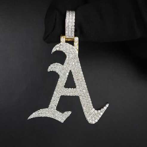 Iced Out 925 Silver VVS Moissanite Diamond Pendant For Unisex