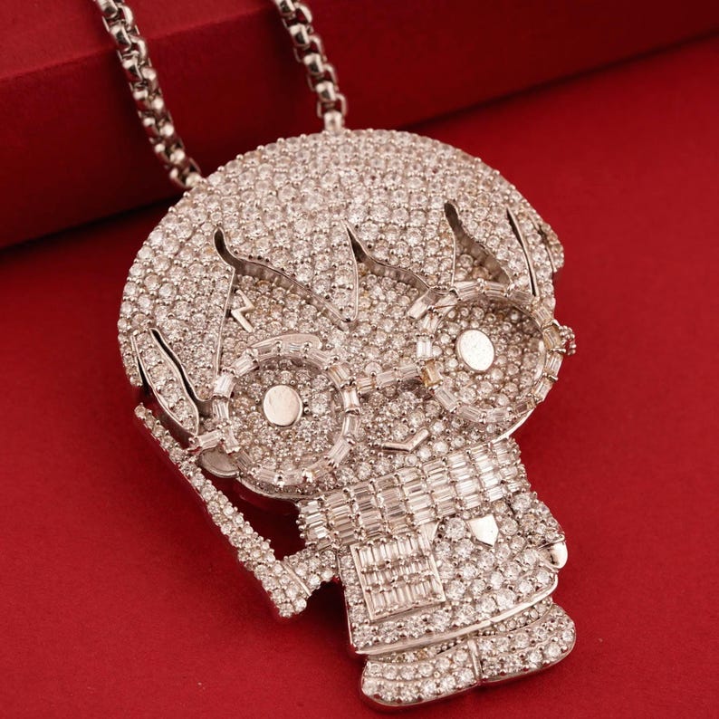 Custom Hip-Hop Silver Pendant Moissanite Passed Diamond Tester Unique Charm Cartoon