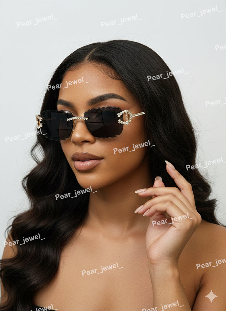 925 Silver Iced Out VVS Moissanite Diamond Sunglasses Daily Wear