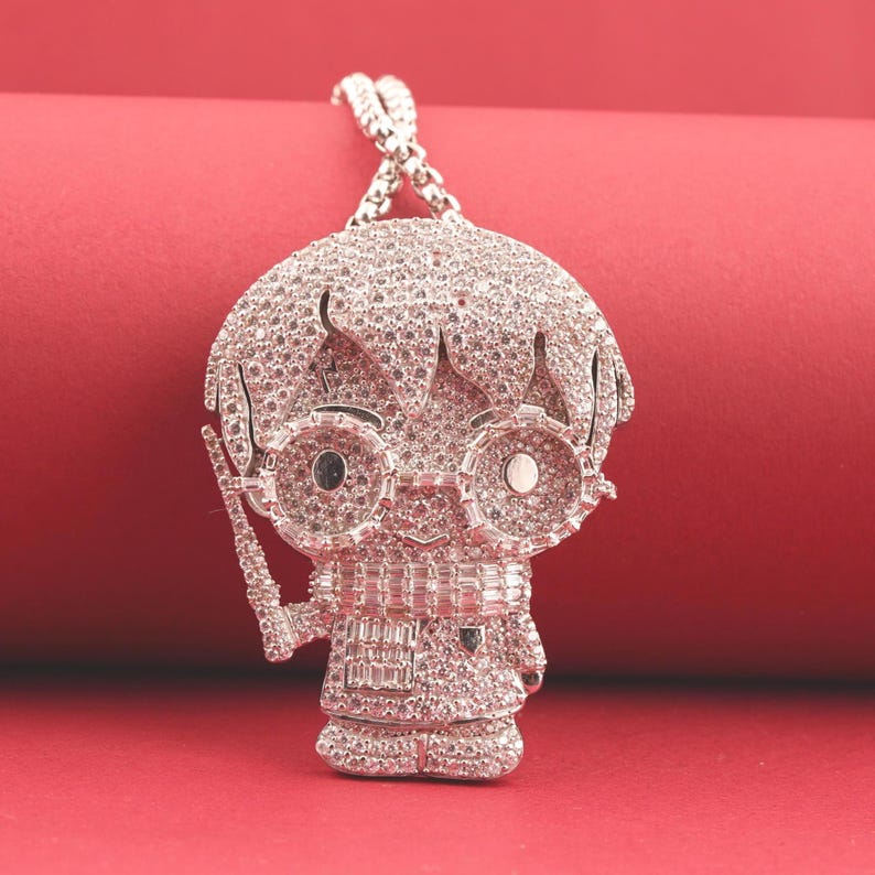 Custom Hip-Hop Silver Pendant Moissanite Passed Diamond Tester Unique Charm Cartoon