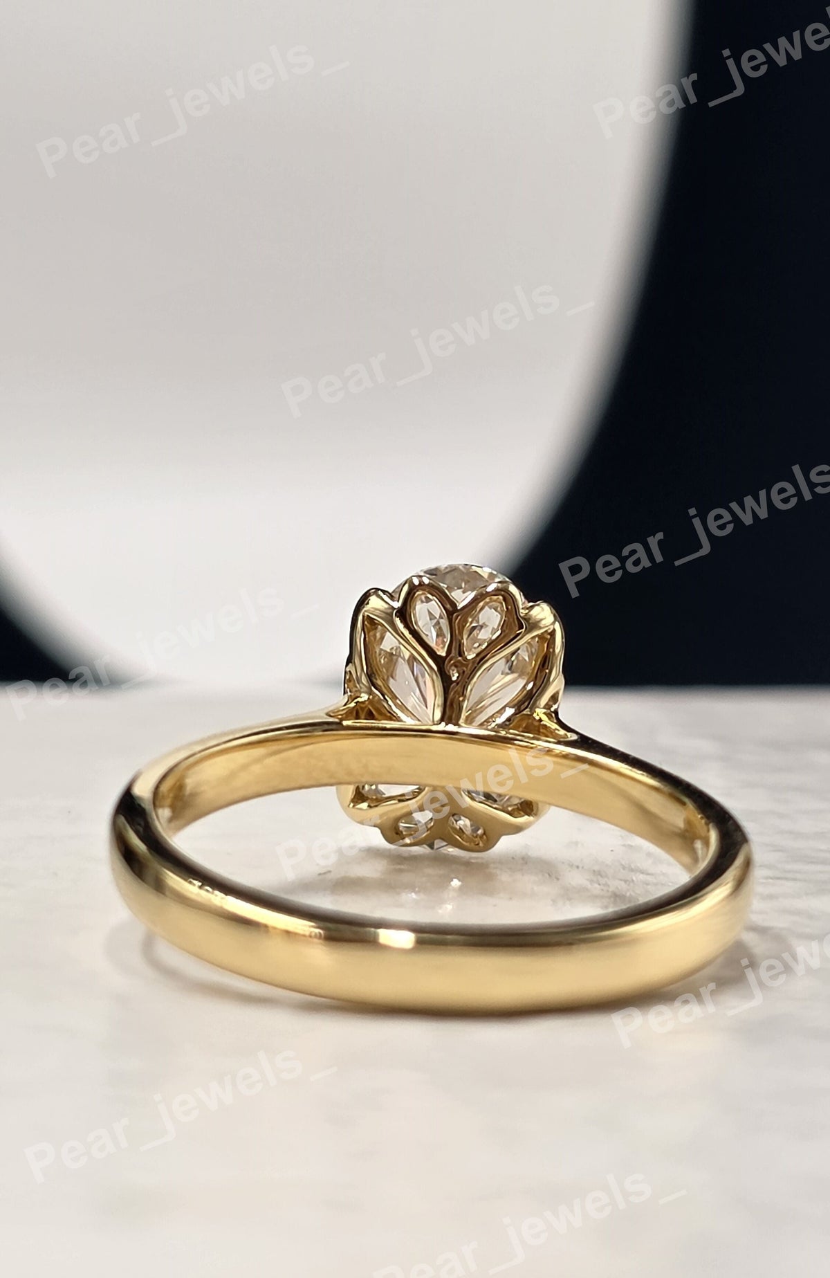1.60 CT Oval Cut 925 Silver Proposal Ring For Women - Moissanite Diamond