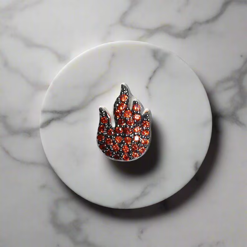 Custom VVS Round Moissanite Diamond 925 Sterling Silver Grillz