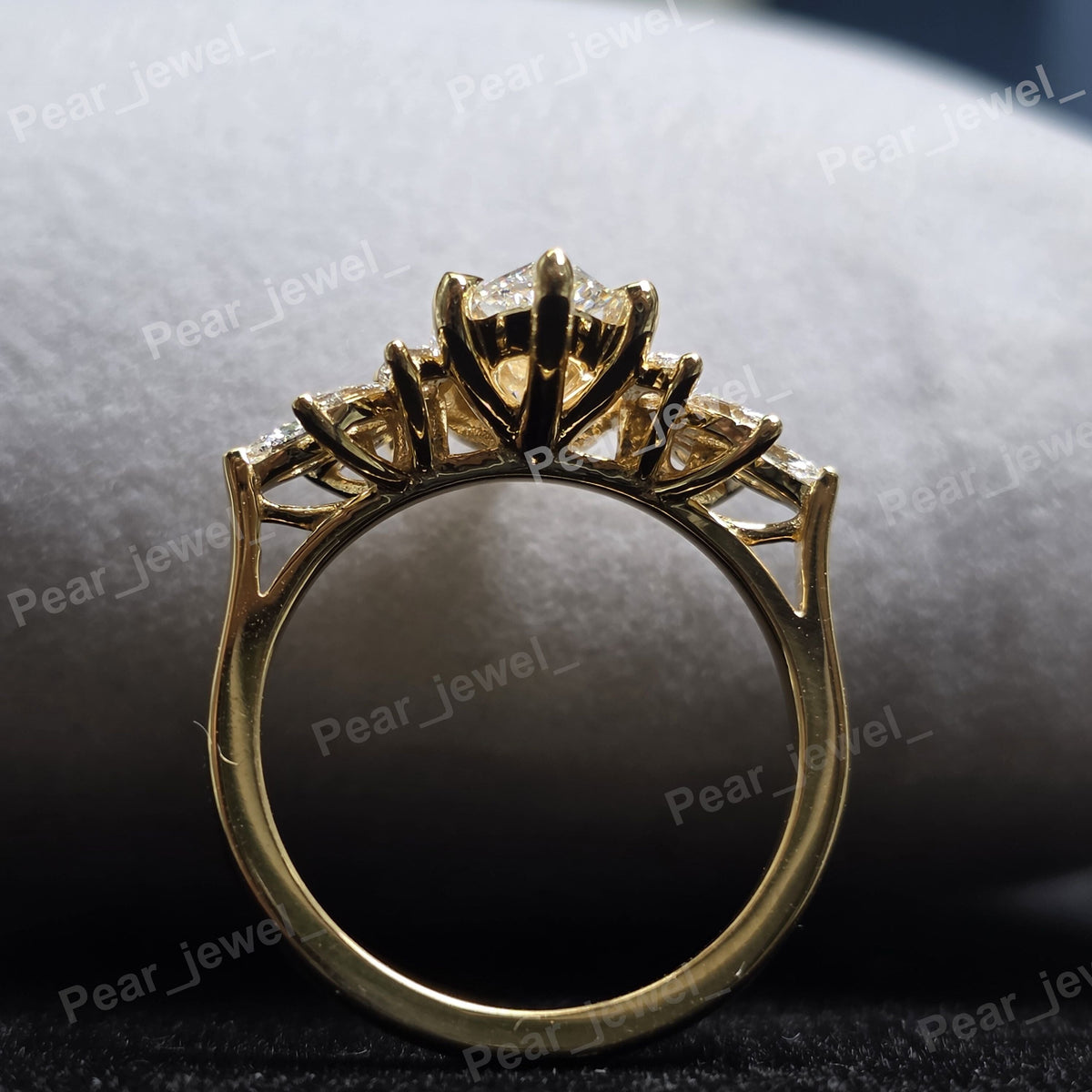 1.80 CT Marquise Cut Moissanite Diamond Sparking Ring For Wedding Wear