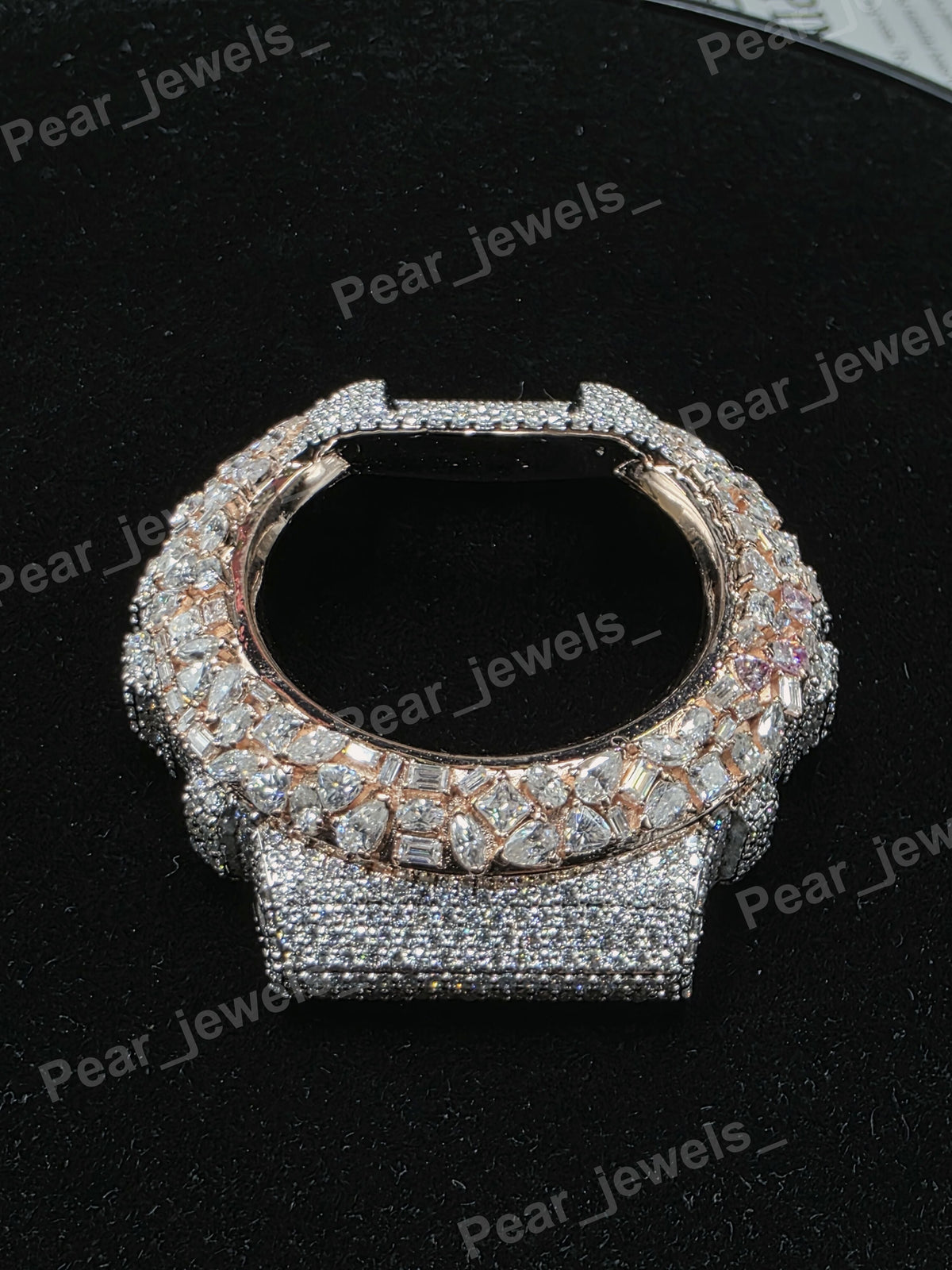 Iced Out VVS Moissanite Watch Bezel For 6900 Series