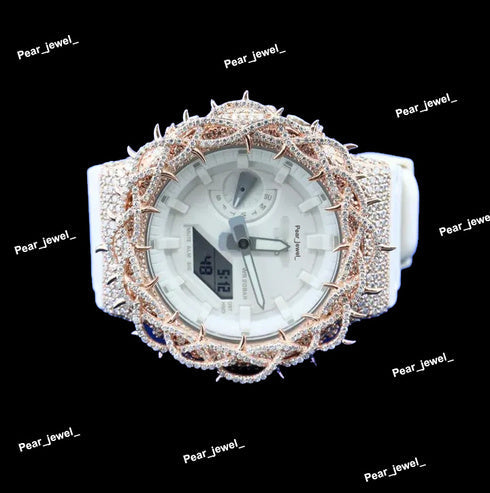 Hip Hop VVS Moissanite Diamond Iced Out G-Shock Watch