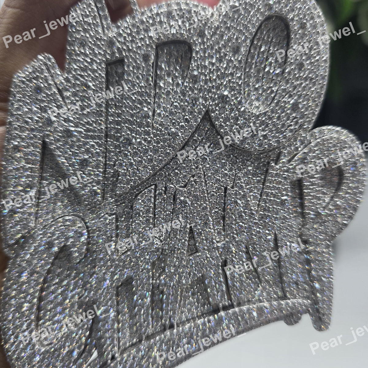 925 Sterling Silver Moissanite Diamond Custom Name Pendant Iced Out Hip Hop Personalized Letter Pendant