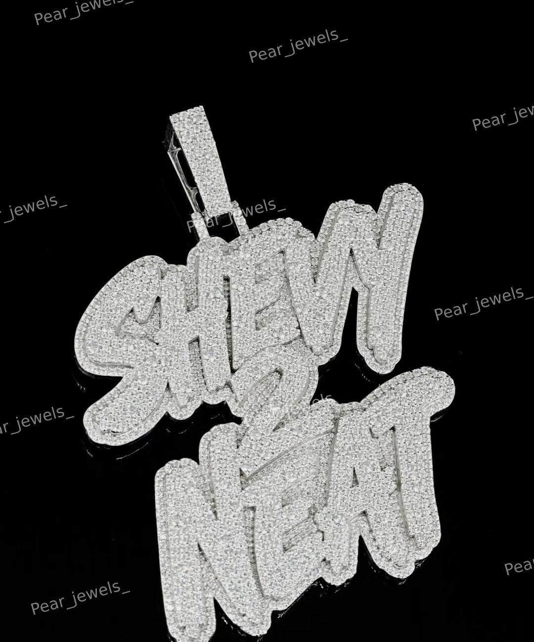 Luxury VVS Moissanite Diamond Custom Letter 925 Sterling Silver Hip Hop Unisex Party Wear Pendant