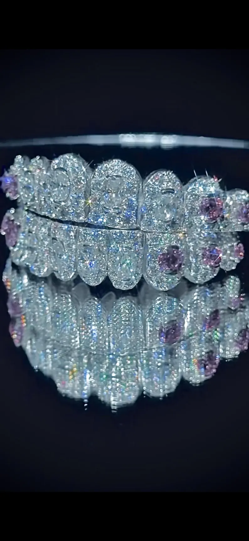Iced Out 925 Silver Moissanite Diamond Luxury Grillz