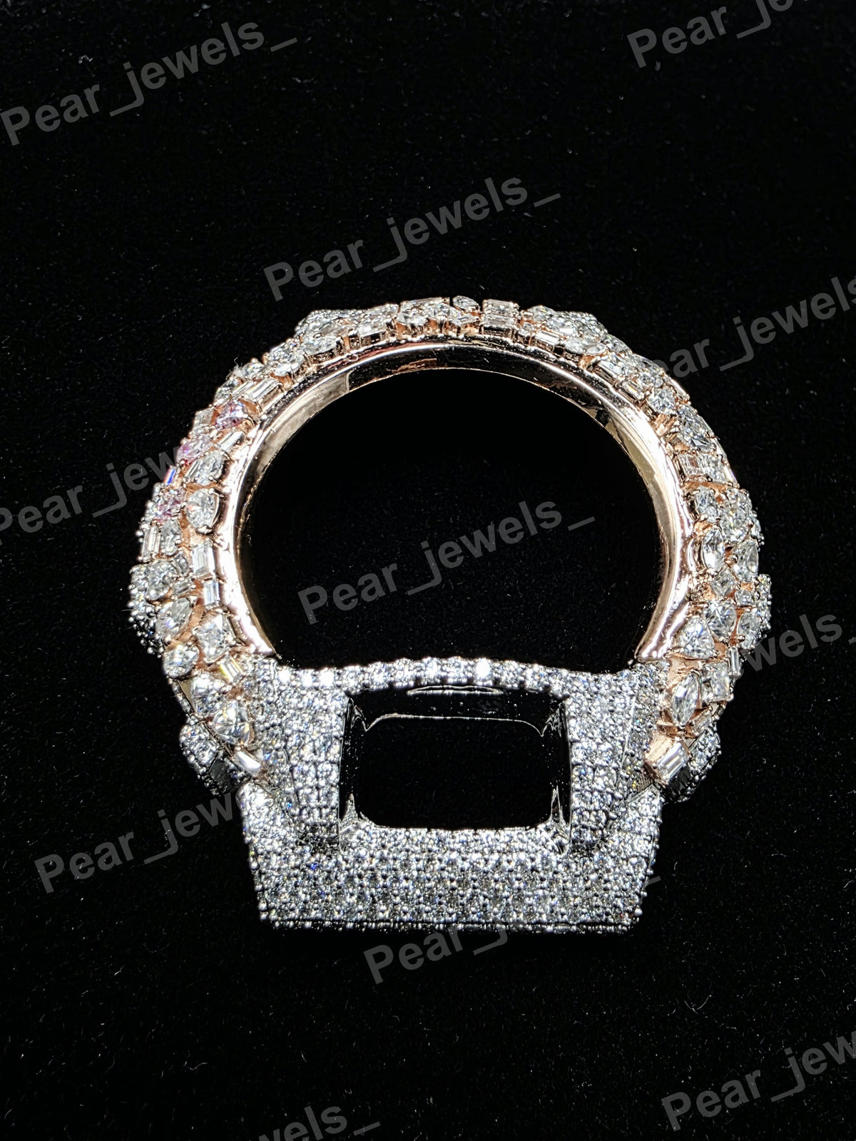 Iced Out VVS Moissanite Watch Bezel For 6900 Series