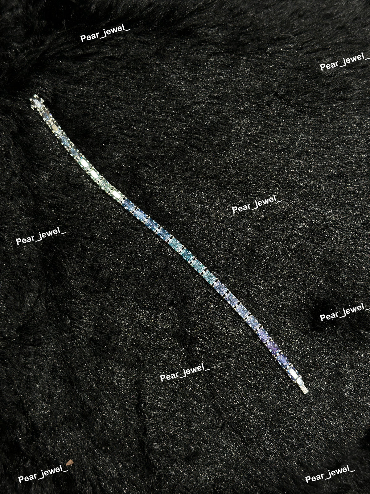 Multicolor Iced Out Tennis Bracelet VVS Moissanite Diamond Jewelry