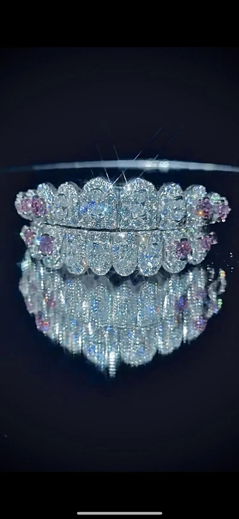 Iced Out 925 Silver Moissanite Diamond Luxury Grillz