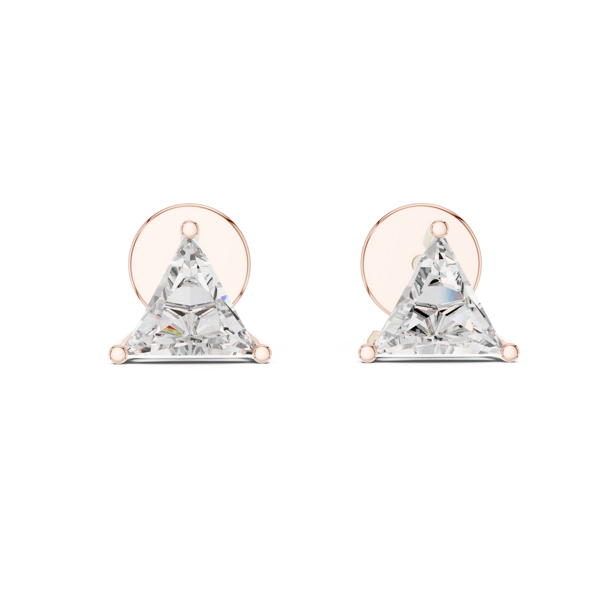 Full Triangle Diamond Earring
