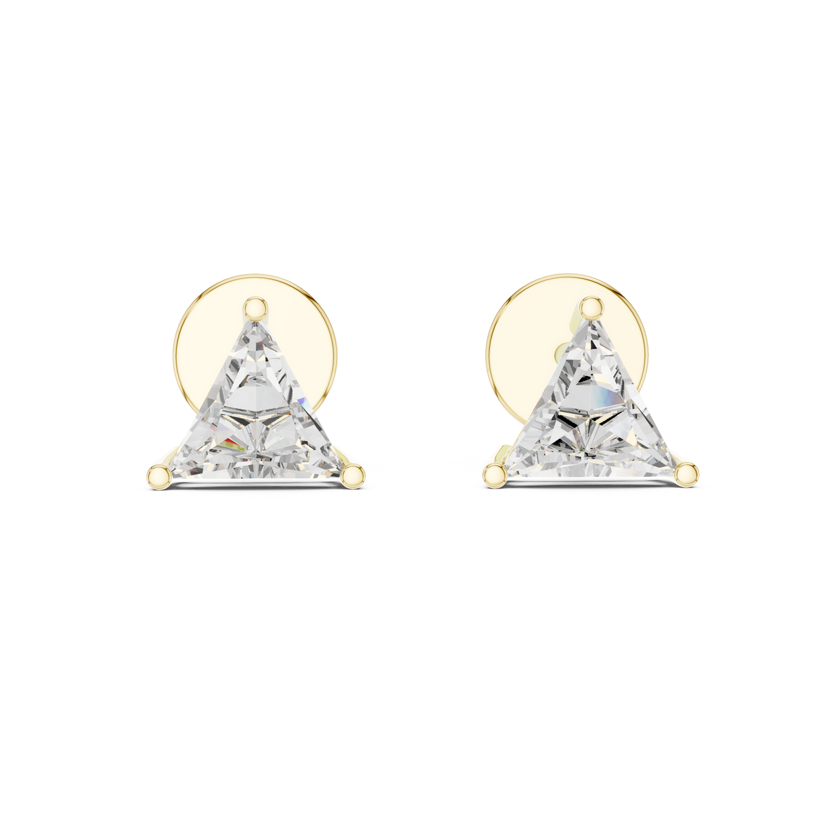 Full Triangle Diamond Earring