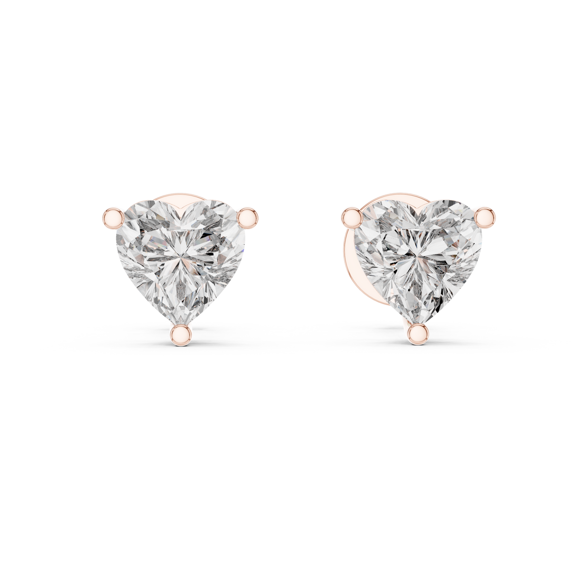 Full Heart Diamond Earring
