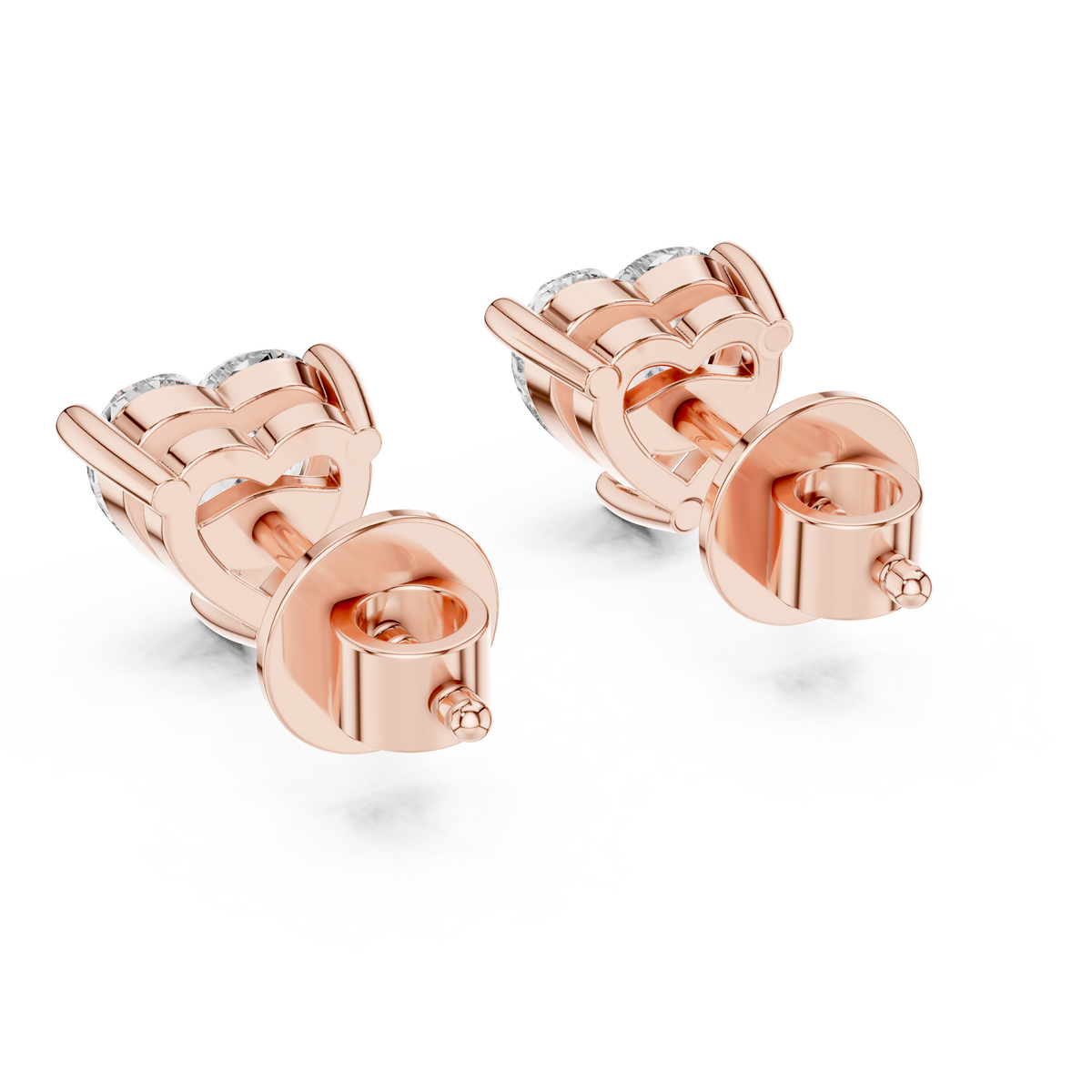 Full Heart Diamond Earring