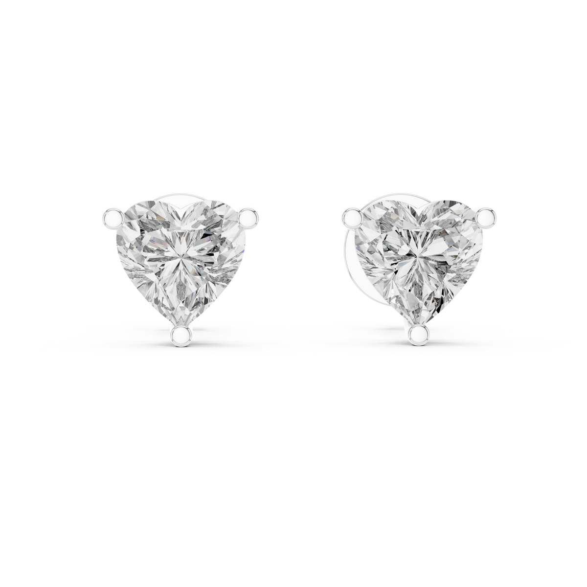Full Heart Diamond Earring