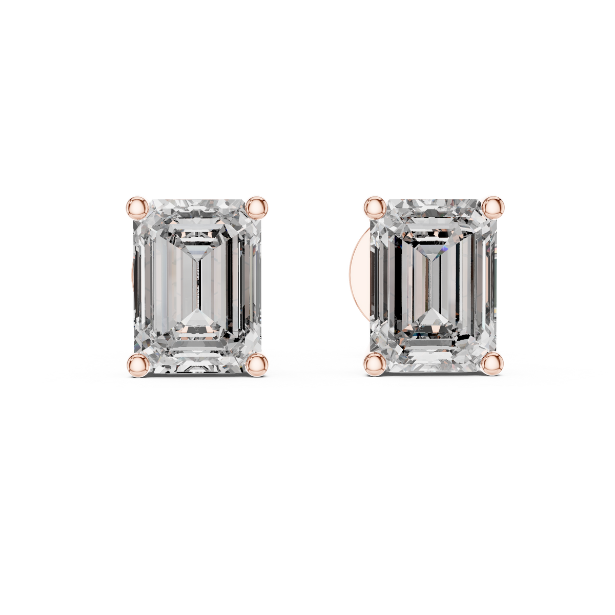Full Emerald Diamond Earring