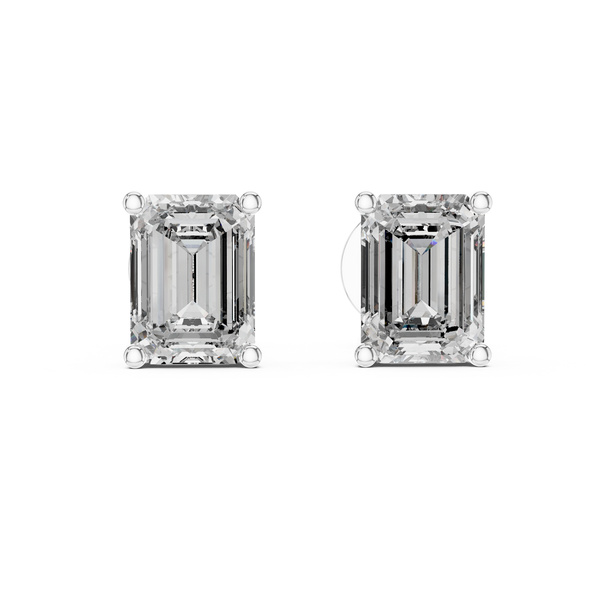 Full Emerald Diamond Earring