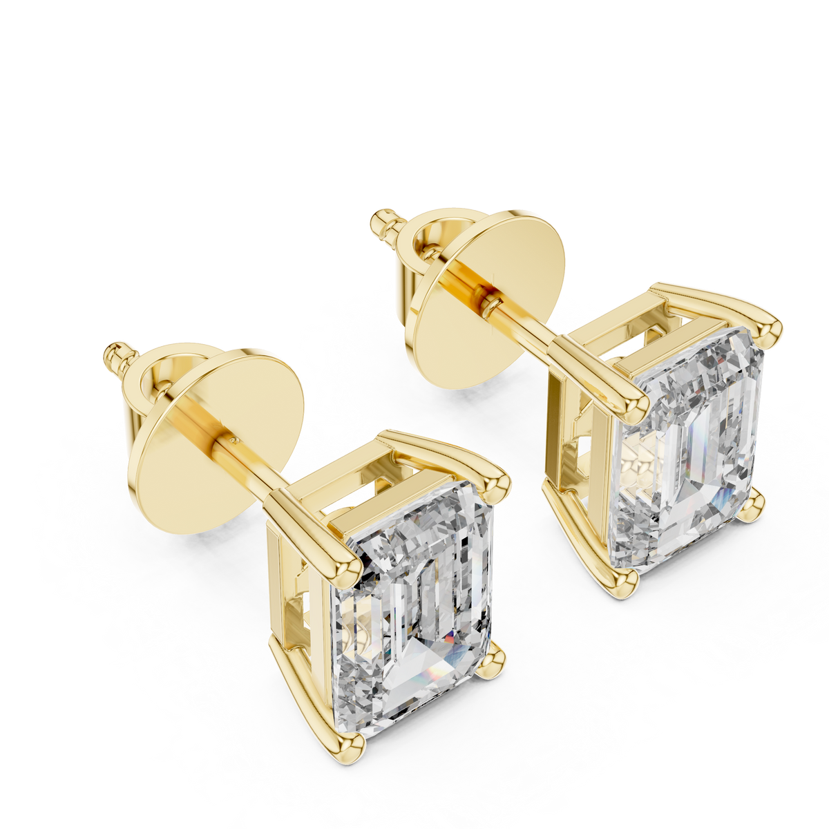Full Emerald Diamond Earring