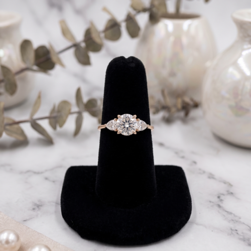 Iced Out 925 Sterling Silver With VVS Moissanite Diamond Engagement Ring
