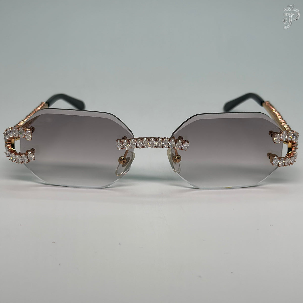 Fashion Luxury Oval Cut Diamond Sunglasses For Unisex Wear