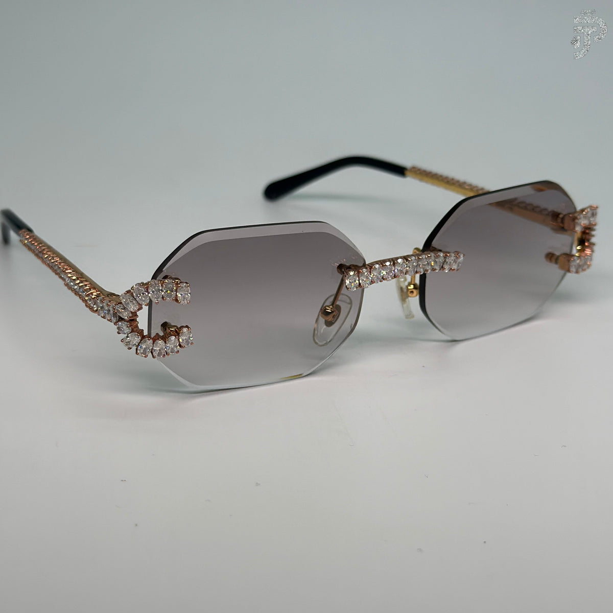 Fashion Luxury Oval Cut Diamond Sunglasses For Unisex Wear