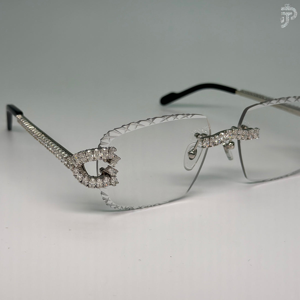 VVS Moissanite Stone Oval Cut Glasses With Unique Cut Glass For Everyday Wear