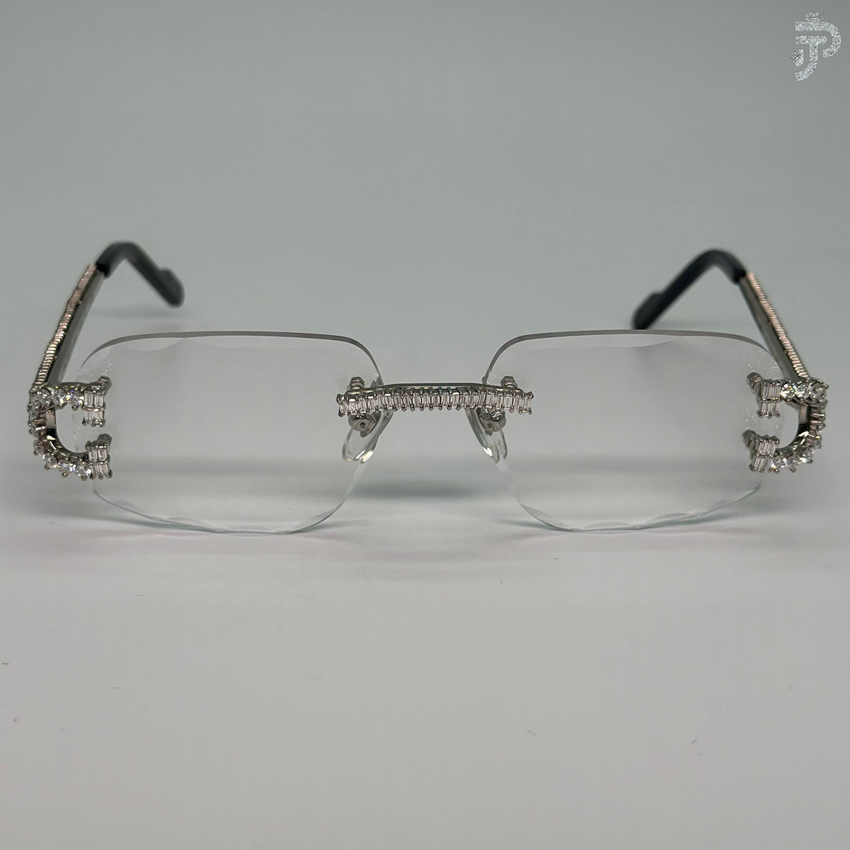 Iced Out Baguette Cut Diamond Sunglasses Fashion Wear Glasses